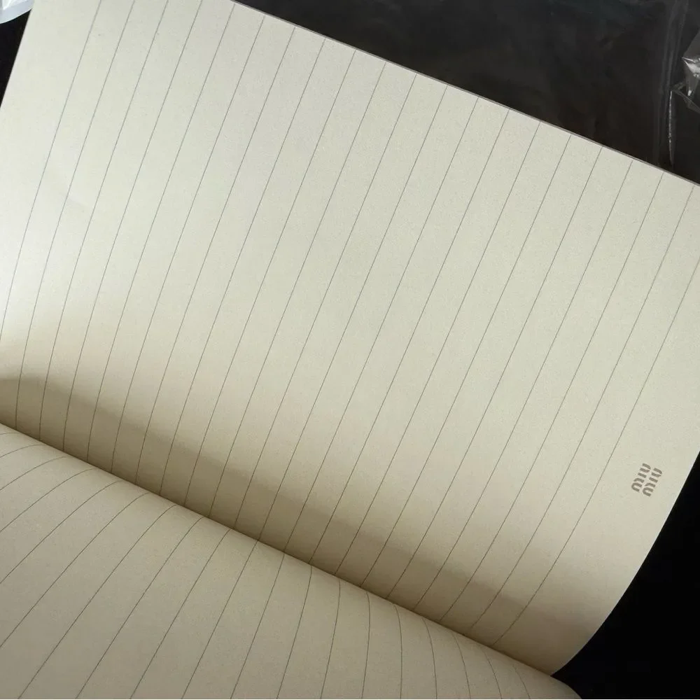 Brand new Miu Miu Tan and Brown notebook journal